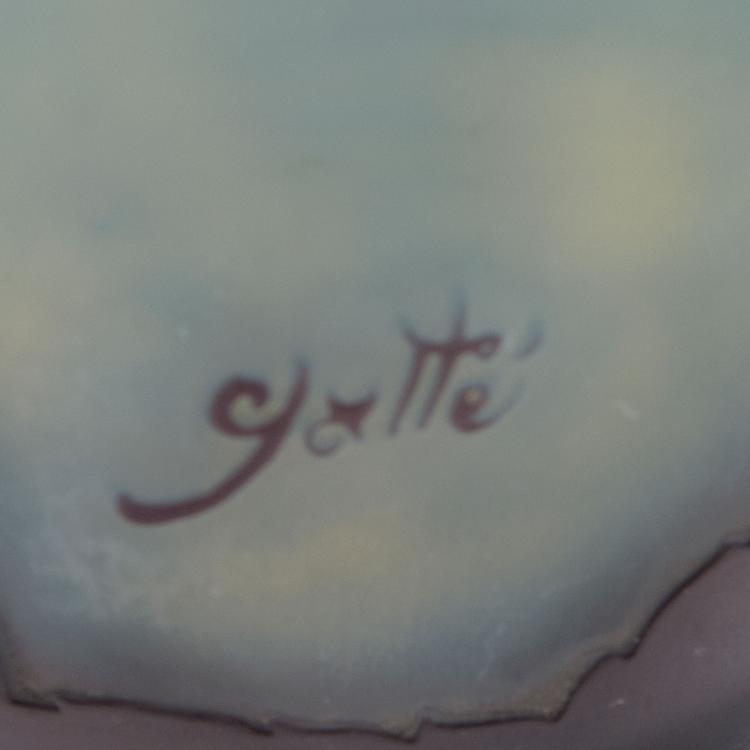 Bild 1 zu Objekt, 'Pens&eacute;es' vase, 1906-14, Gall&eacute;, Emile, Nancy, 120 233