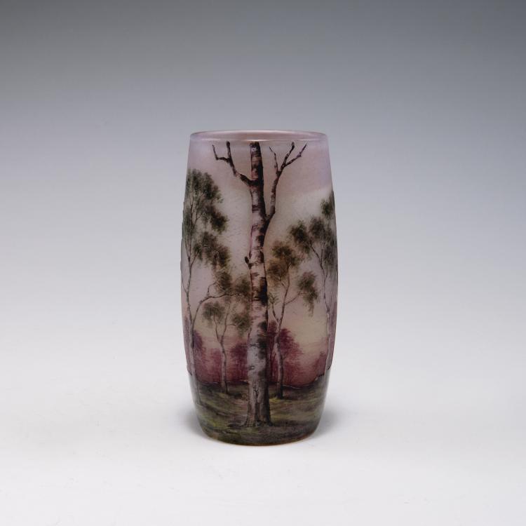 Hauptbild zu Objekt, 'Paysage mauve' vase, 1907, Daum Fr&egrave;res, Nancy, 120 51