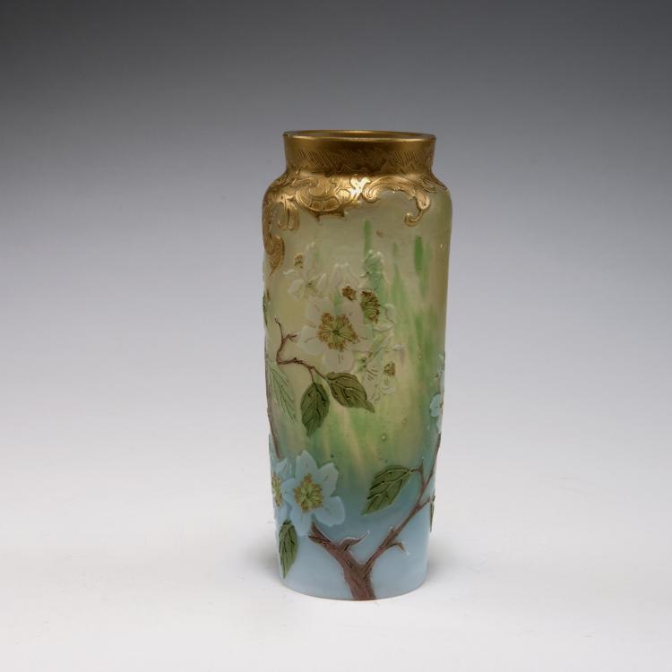 Hauptbild zu Objekt, 'Fleurs de pommier' vase, c1900, Legras & Cie., Saint-Denis, 120 292
