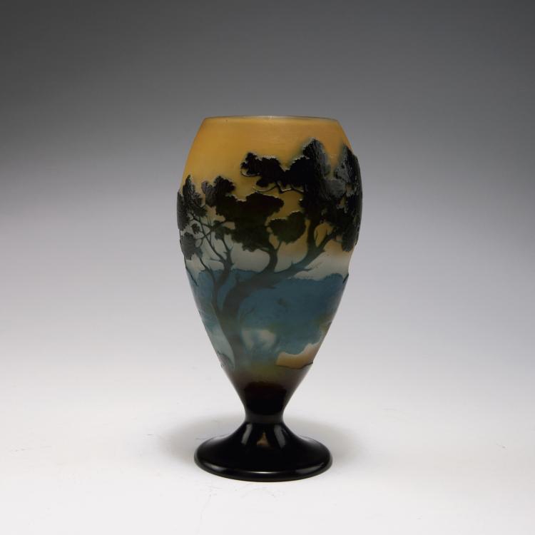 Hauptbild zu Objekt, 'Paysage lacustre' vase, 19016-14, Gall&eacute;, Emile, Nancy, 120 239