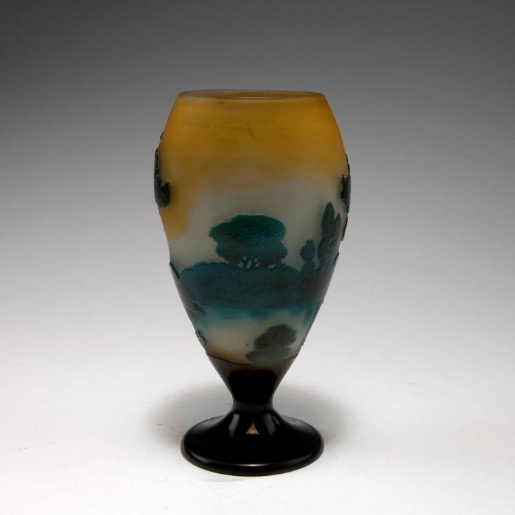 Bild 1 zu Objekt, 'Paysage lacustre' vase, 19016-14, Gall&eacute;, Emile, Nancy, 120 239