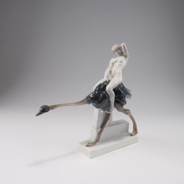 Hauptbild zu Objekt, 'Ostrich ride', 1910, Ferdinand Liebermann, Rosenthal, Selb, 120 542