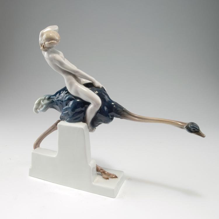 Bild 1 zu Objekt, 'Ostrich ride', 1910, Ferdinand Liebermann, Rosenthal, Selb, 120 542
