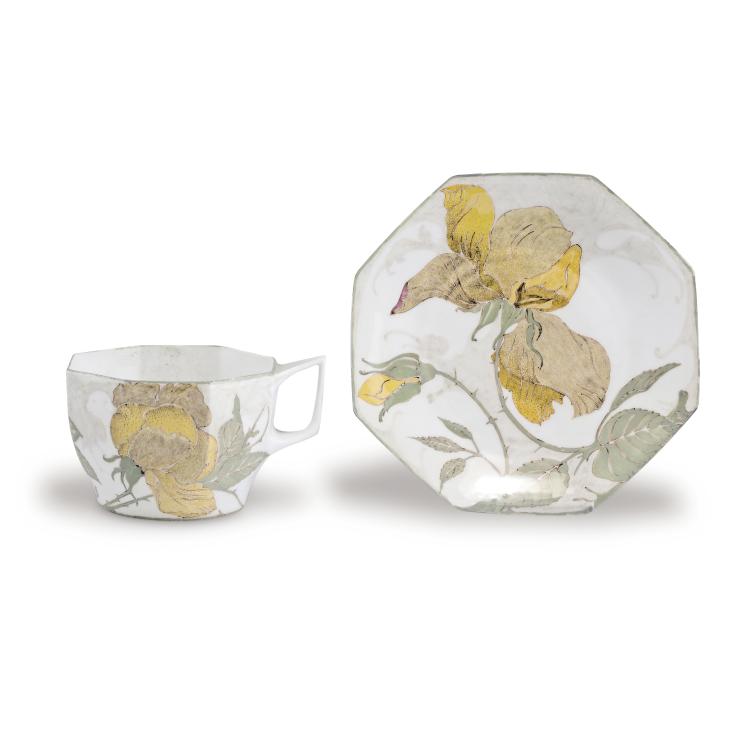 Hauptbild zu Objekt, Cup and saucer, 1903, Samuel Schellink, Rozenburg, Den Haag, 123 753