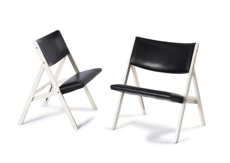 Hauptbild zu Objekt, Zwei Klappst&uuml;hle 'Gabriela', 1970, Gio Ponti, Ponti, Walter, San Biagio Mantua, 137B 480