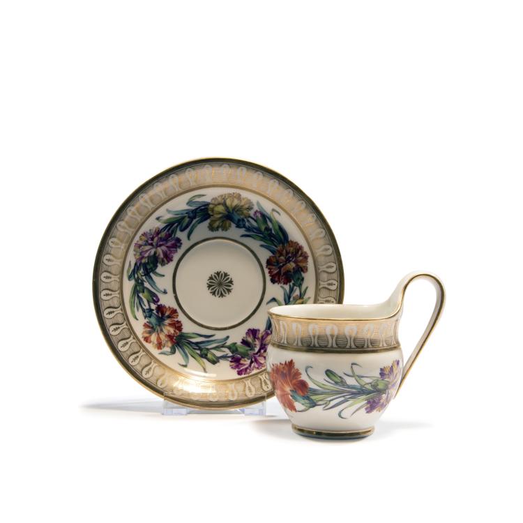 Bild 1 zu Objekt, 'Carnation' coffee mug, c1803, Berlin, KPM, 138B 487