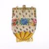 Bügeltasche mit Blumenbordüre, um 1900