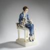 'Seated Lady with Two Dogs', c. 1930