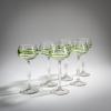 Six wine glasses, c. 1904