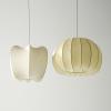 Two 'Cocoon' ceiling lights, 1960s