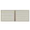 Two works Untitled (stripes white on white), 1992