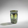 Small 'Papillon' vase with silver overlay, c. 1901