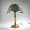 Table light with bronze base, c. 1910