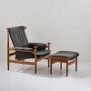 Armchair 'Bwana' with ottoman, c. 1958