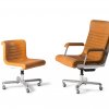 Two 'SMAU' desk chairs and a writing desk, 1970