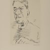 'Self Portrait with etching needle', 1970