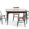 Four chairs 'fanett', one table, c1955