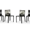 Eight 'Cab 412' chairs, 1977