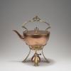 Hotwater kettle on stove, c1900