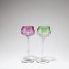 Two 'Meteor' wine glasses, c1900