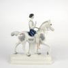'Bridegroom riding on a horse as Roman Warrior' from the 'Wedding Parade', 1910
