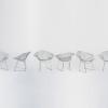 Six 'Diamond' - '421-2' chairs, 1951