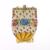 Bag with floral border, c. 1900