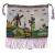 Pouch with a village scene, c. 1900
