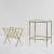 'Bamboo' side table and newspaper rack, c. 1970