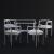 4 'Locus Solus' chairs and table, 1964