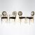 2 chairs, 2 armchairs 'Tema e variazioni', 1990s