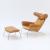 'Ox chair' armchair with ottoman, 1960