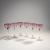Six wine glasses, c. 1900