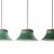 Three 'Billiard' ceiling lights, 1960s