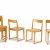 Six stacking chairs, 1932