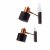 Two 'Alfa' sconces, um 1965