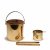 'Brass Line' ashtray, ice bucket with ice tongs, 1967