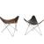 Two 'Bat' - 'Butterfly' stools, c1952