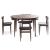 Table and four chairs, 1962