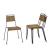 Four stacking chairs, c. 1955