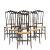 Six 'Chiavari' chairs, 1940/50s