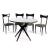 Table with four chairs, 1950s