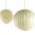 Two 'Cocoon' ceiling lights, c. 1960