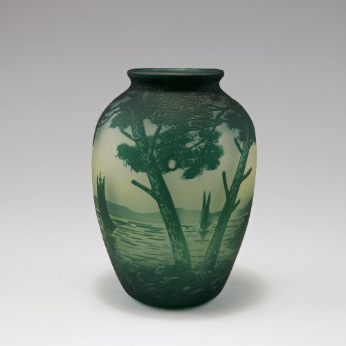 Vase with coastal landscape, c1925
