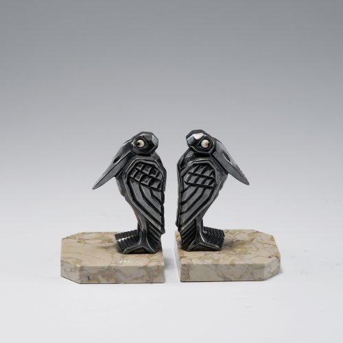 Pair of 'Marabou' bookends, 1920s
