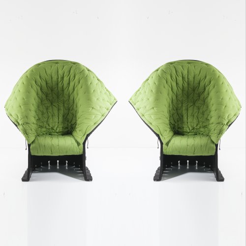 Two 'I feltri' easy chairs, 1986/87