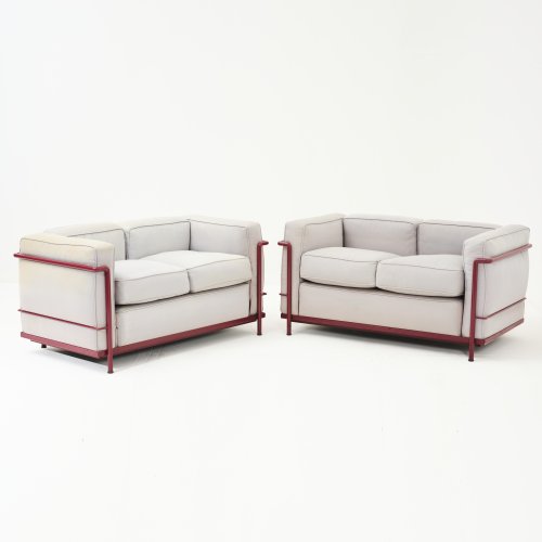 Zwei Zweiersofas 'LC 2', 1928