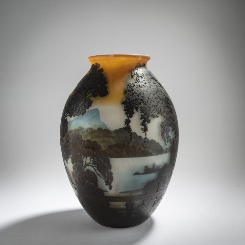 Tall vase 'Le Lac de Côme le soir', 1920-36