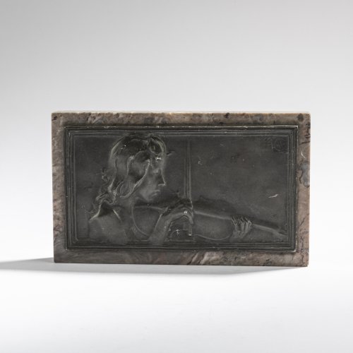 Plaque 'Allegorie de la musique', c. 1900