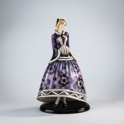 'Stehende Dame mit Kappe und Muff', 1931/32